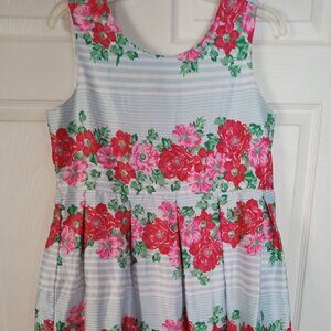 Girls Dress with Flowers/Bow 14/16